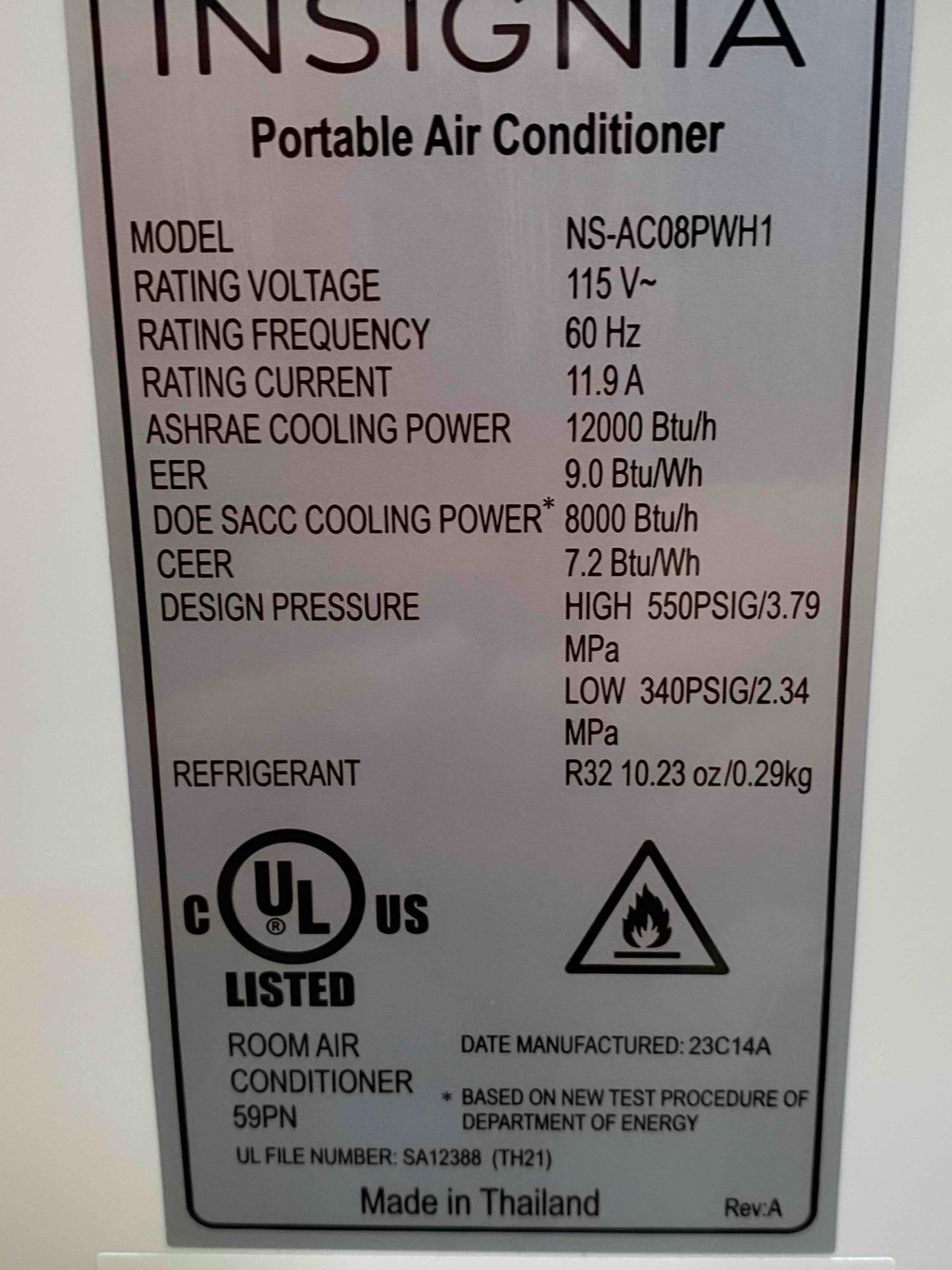 Insignia 8,000 BTU Portable Air Conditioner