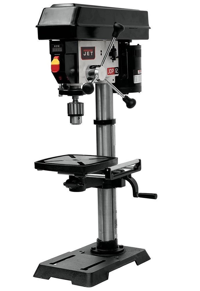 JET 12-Inch Variable-Speed Benchtop Drill Press, 1/2 HP, 1Ph 115V (Model JWDP-12)