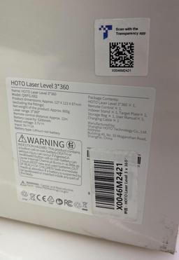 NiB - HOTO Laser Level Self Leveling 3x360..., Nivel Laser Level Tool