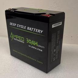 New - Amped AO-4S30 12.8V 15A 30Ah Lithium Battery (LiFePO4)