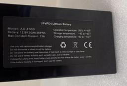 New - Amped AO-4S30 12.8V 15A 30Ah Lithium Battery (LiFePO4)