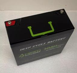 New - Amped AO-4S30 12.8V 15A 30Ah Lithium Battery (LiFePO4)