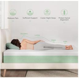 Novilla Queen Mattress, 10in Gel Memory Foam Mattress Supportive Pressure Relieving, Medium Firm