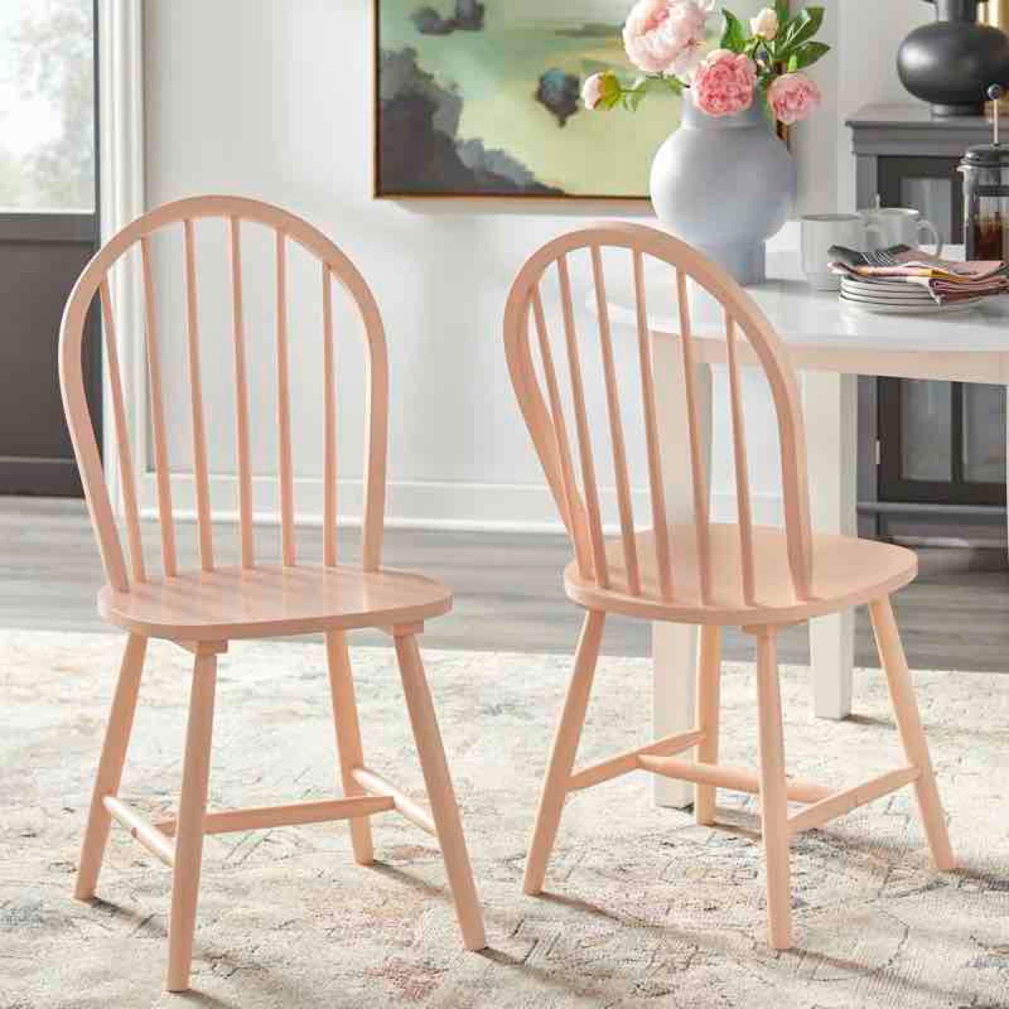 Blush Framlingham Solid Wood Side Chair (Set of 2
