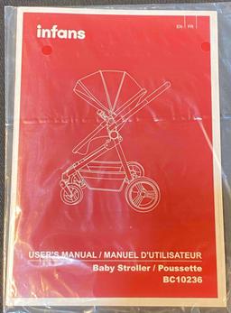 INFANS 2 in 1 High Landscape Convertible Baby Stroller