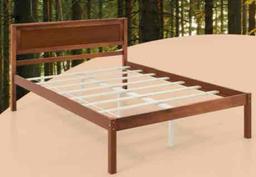 Giantex Wood Queen Platform Bed with Headboard