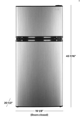 Insignia - 4.3 Cu. Ft. Mini Fridge with Top Freezer