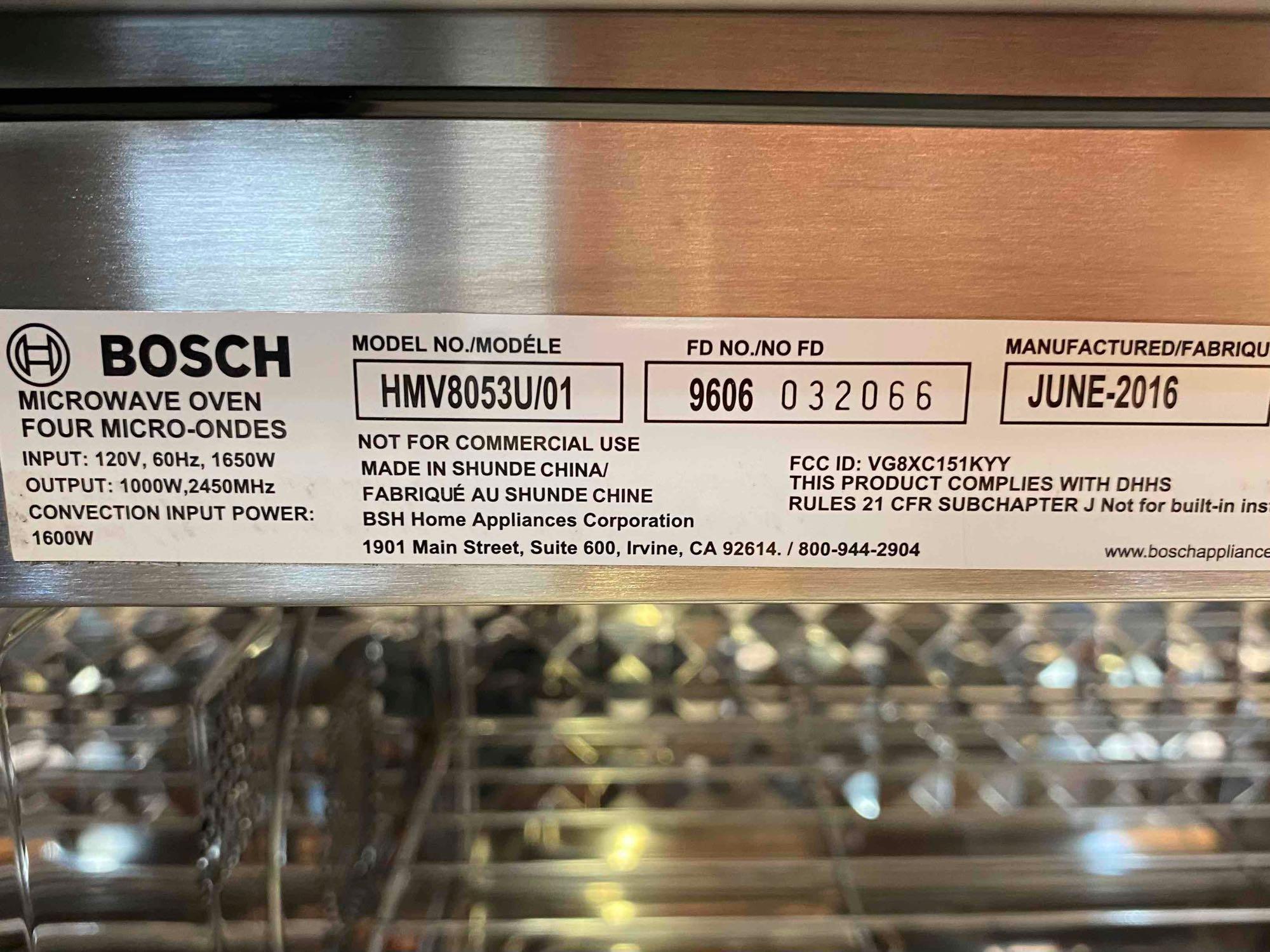 Bosch - 800 Series 1.8 Cu. Ft. Convection Over-the-Range Microwave