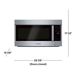 Bosch - 800 Series 1.8 Cu. Ft. Convection Over-the-Range Microwave