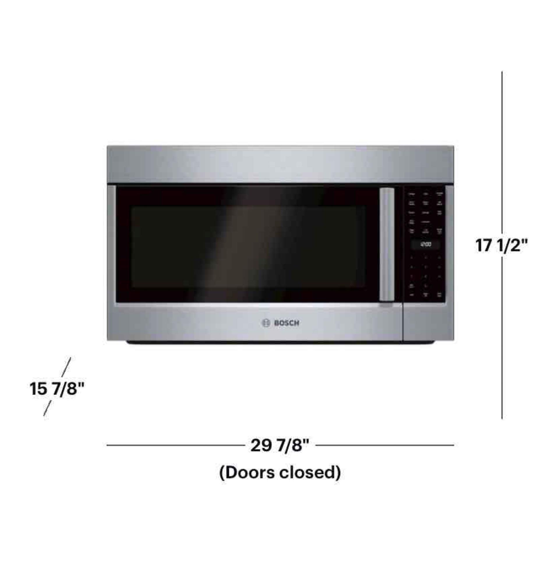 Bosch - 800 Series 1.8 Cu. Ft. Convection Over-the-Range Microwave