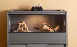New Age Pet ECOFLEX 48" Large Mojave Reptile Habitat Enclosure Lounge in Grey