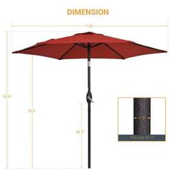 Patio Market Crank and Tilt Umbrellas
