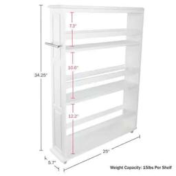 Slim Rolling Storage Cart