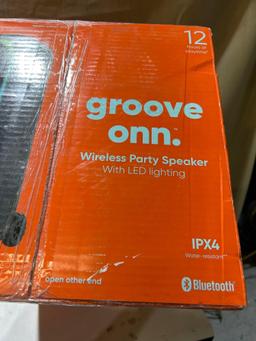 Onn Groove Wireless Party Bluetooth Speaker w/ LED Lights