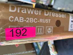 Drawer Dresser CAB-2BC-RUST