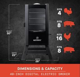 Masterbuilt...? 40-inch Digital Electric Vertical BBQ Smoker MB20070122