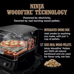 New Ninja WoodFire Technology 8 in 1 Pizza Oven, Model 00101B