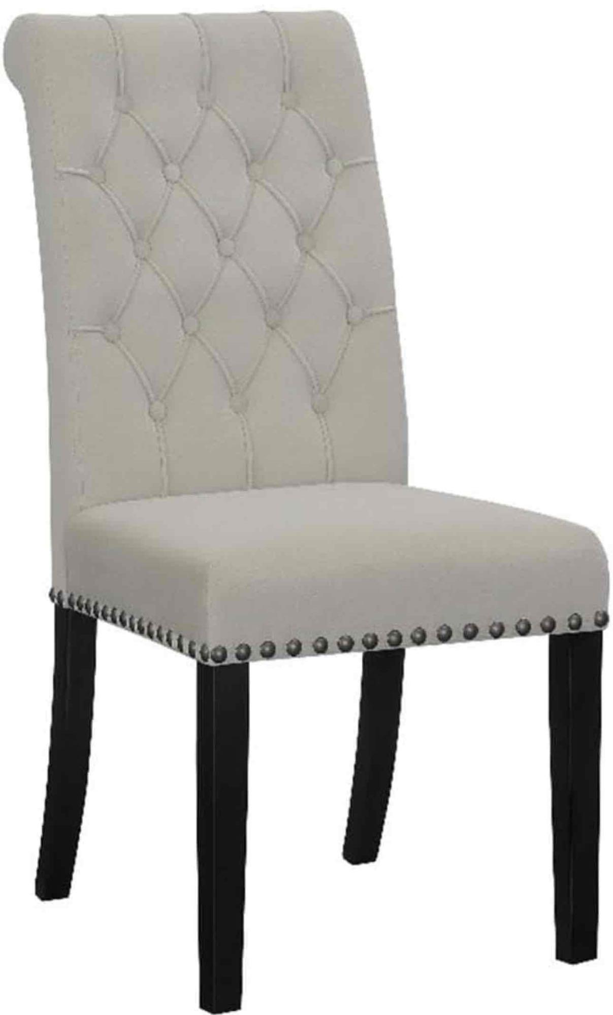 Upholstered Side Chairs with Nailhead Trim (Set of 2)