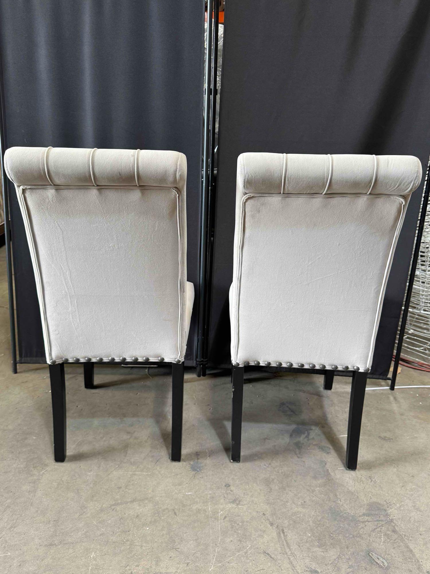 Upholstered Side Chairs with Nailhead Trim (Set of 2)