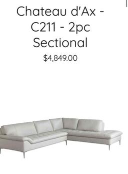 Chateau d'Ax - 2pc Sectional with
