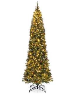 Costway 9-ft Pre-Lit Christmas Tree with 500 Lights