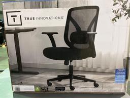 Black, true innovations, mesh chair