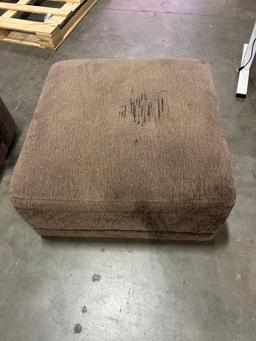 Brown, 4-piece Sofa couch with ottoman