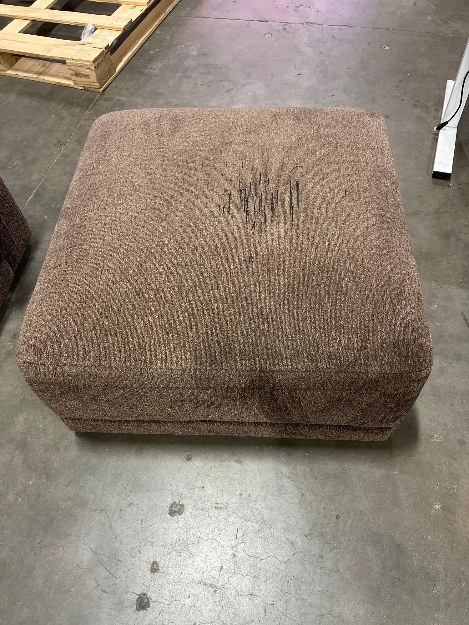 Brown, 4-piece Sofa couch with ottoman