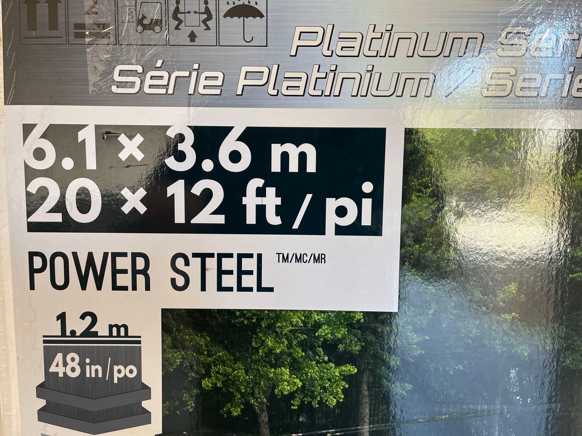 Bestway Platinum Series Power Steel 20ft x 12ft x 48in Oval Pool Set