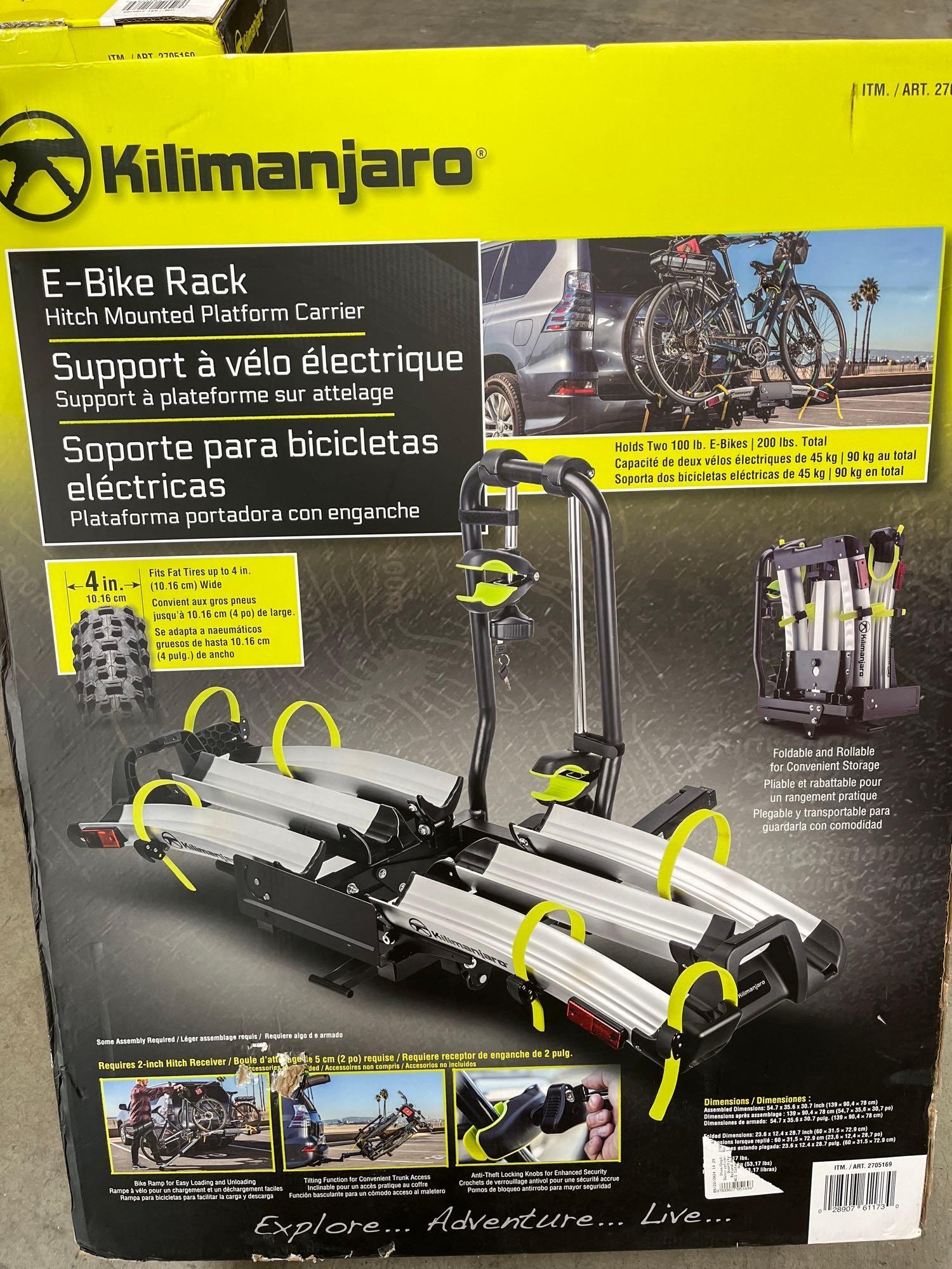 Kilimanjaro e-Bike Rack Hitch Mounted Platform Carrier