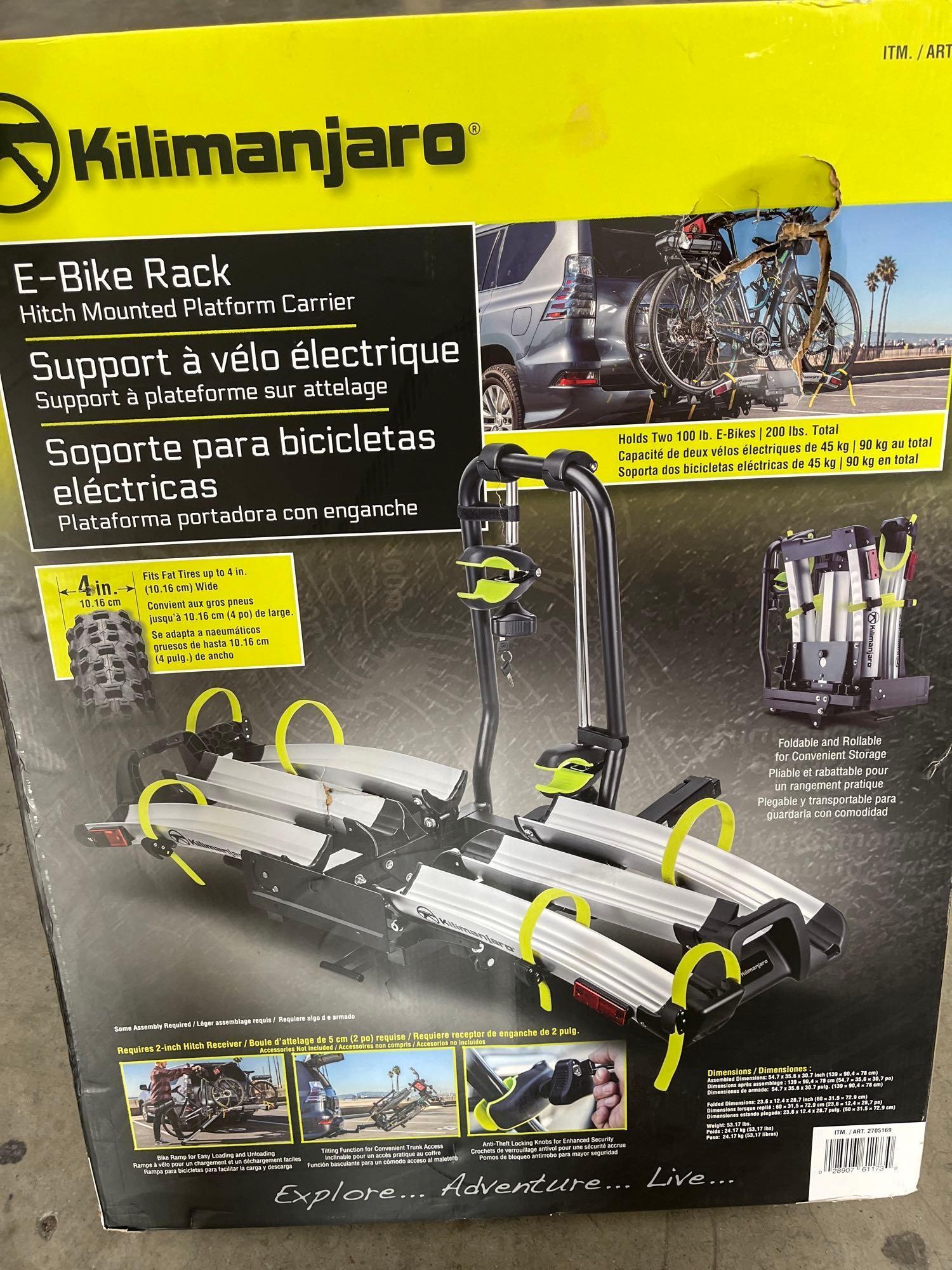 Kilimanjaro e-Bike Rack Hitch Mounted Platform Carrier