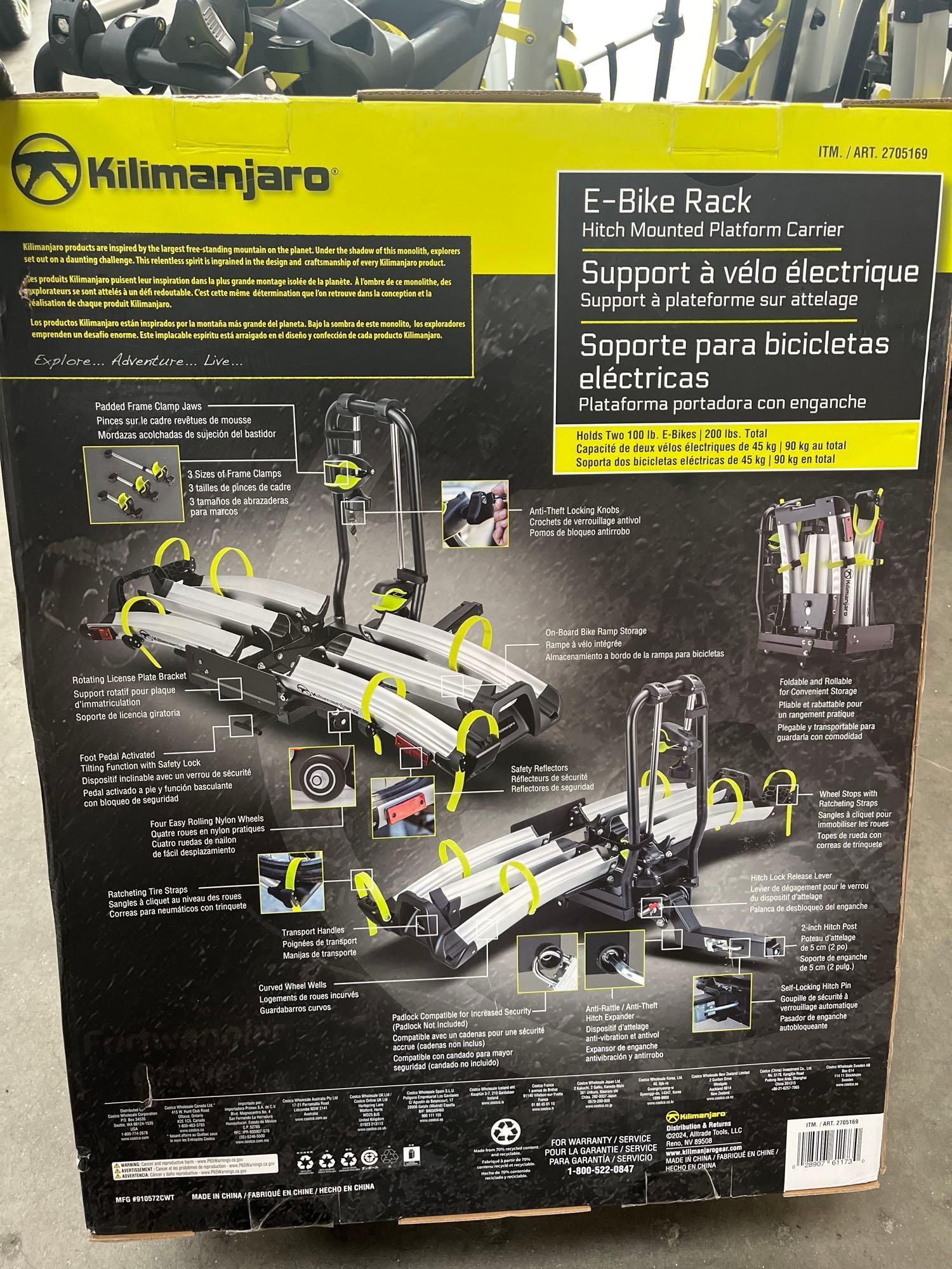 Kilimanjaro e-Bike Rack Hitch Mounted Platform Carrier
