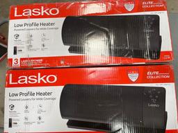QTY 2 Lasko low profile heater