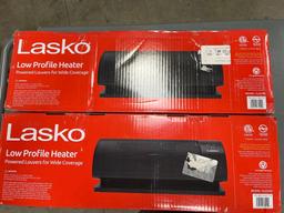 QTY 2 Lasko low profile heater