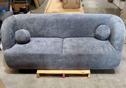 Ashunta 87'' Boucle Recessed Arm Sofa