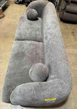 Ashunta 87'' Boucle Recessed Arm Sofa