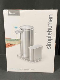 Simplehuman Sensor Pump with Sponge Caddy