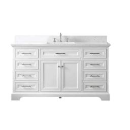Annaline 60'' Single Bathroom Vanity with Engineered Stone Top