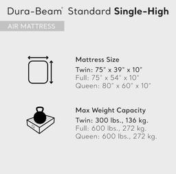 Intex Dura-Beam Standard Single-High Air Mattress: Fiber-Tech ? Twin Size