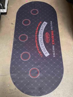 For Poker Table Mat 74 x 32 Inch