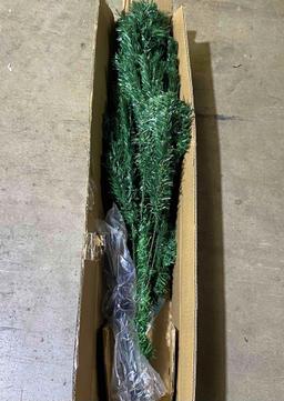 5 ft. Green PVC Hinged Xmas Pine Artificial Christmas Tree