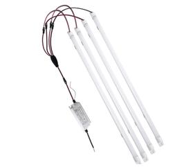 Magnetic Mount 4FT LED Retrofit Kit,72W 2X4FT(1 Driver & 4 LED Strips),150LM/W,5000K Daylight