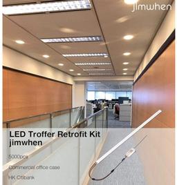 Magnetic Mount 4FT LED Retrofit Kit,72W 2X4FT(1 Driver & 4 LED Strips),150LM/W,5000K Daylight