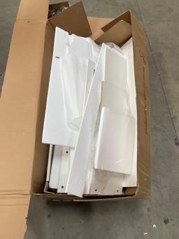 White bar cabinet - Needs assembly