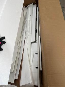 White bar cabinet - Needs assembly