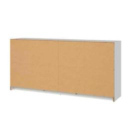 Portland 6-Drawer Double Dresser in White 26.89 in. H x 56.34 in. W x 12.46 in. D