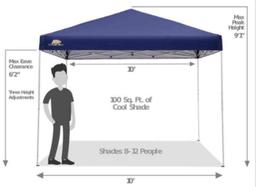 Golden Bear Coronado 10'x10' Straight-Leg Canopy