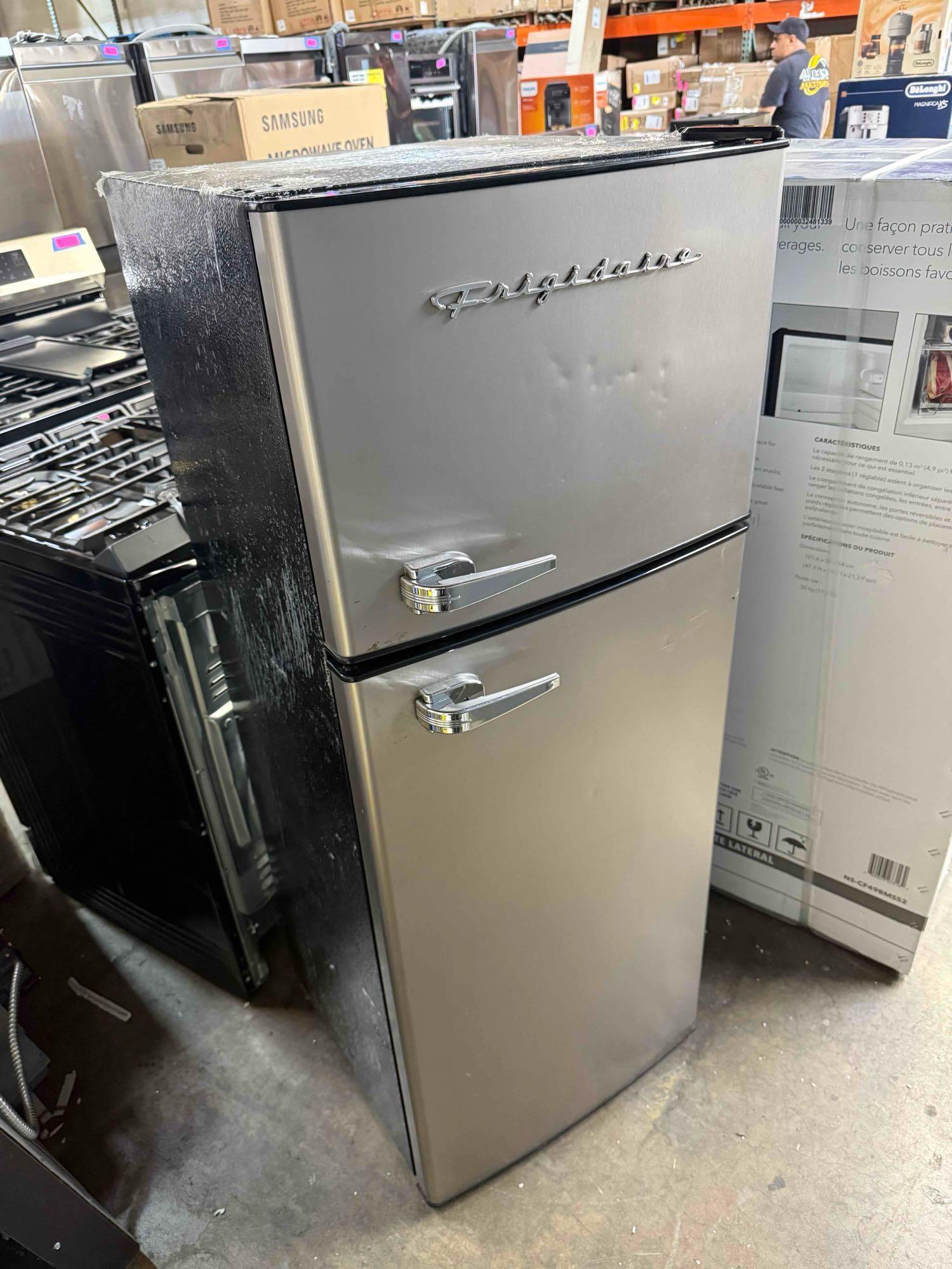 7.5 cu. ft. Mini Refrigerator in Platinum with Top Freezer
