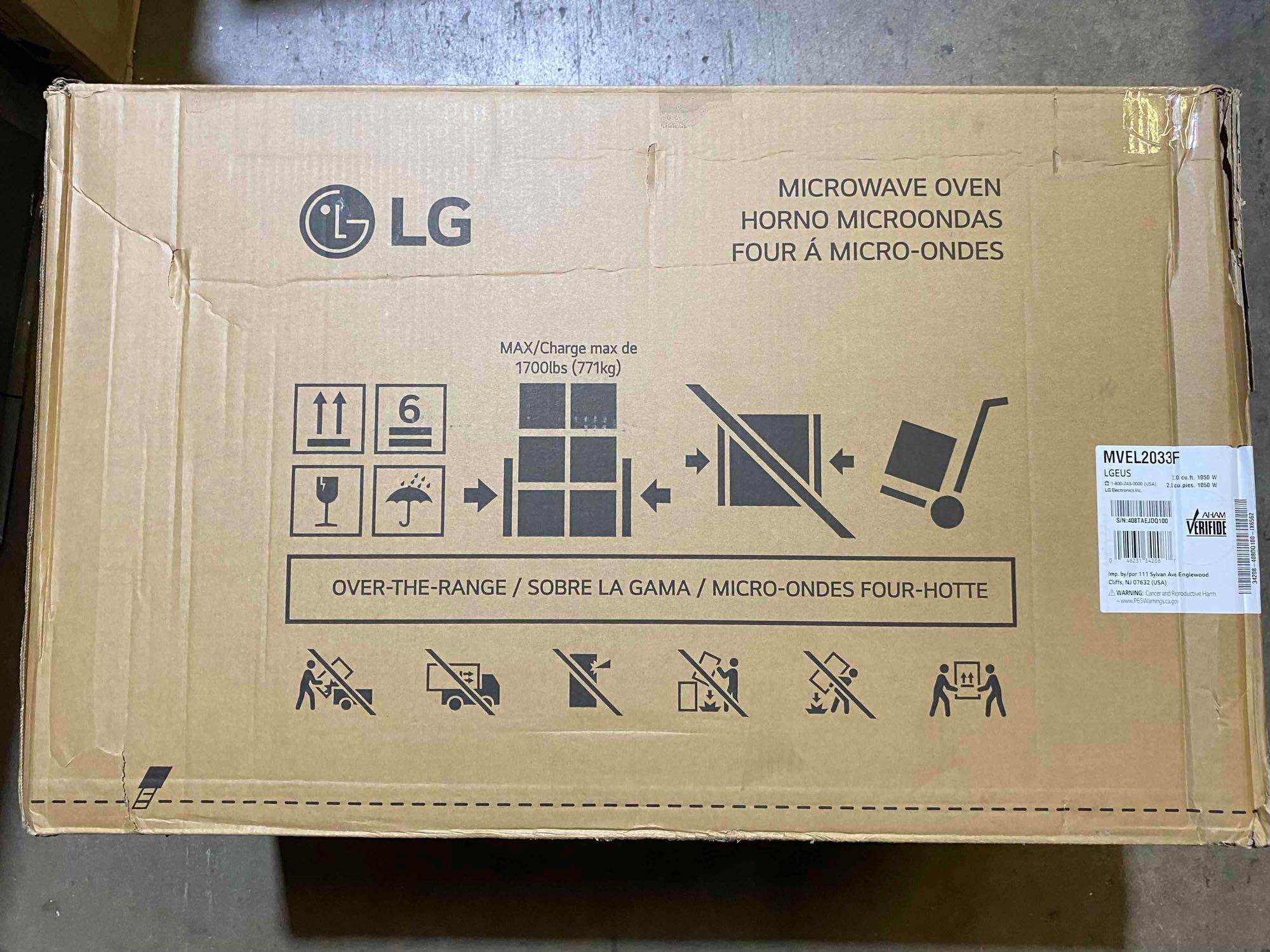 LG Smart 30 in. W 2 cu. ft. Over the Range Microwave