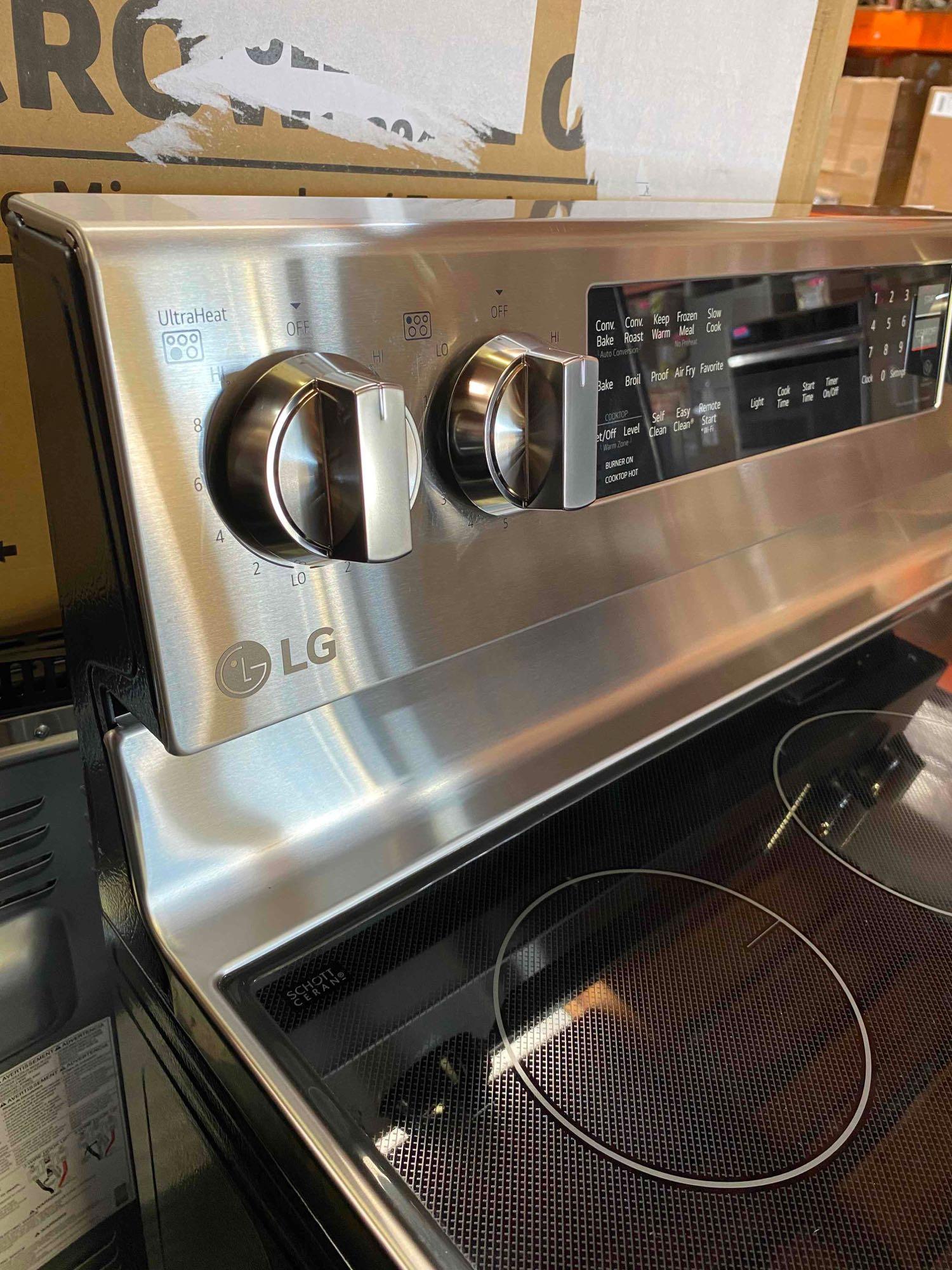 LG 6.3 cu ft. Smart Wi-Fi Enabled True Convection Electric Range with Air Fry